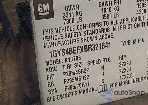 2011 Cadillac Escalade Luxury from USA, damaged, VIN 1GYS4BEFXBR321641